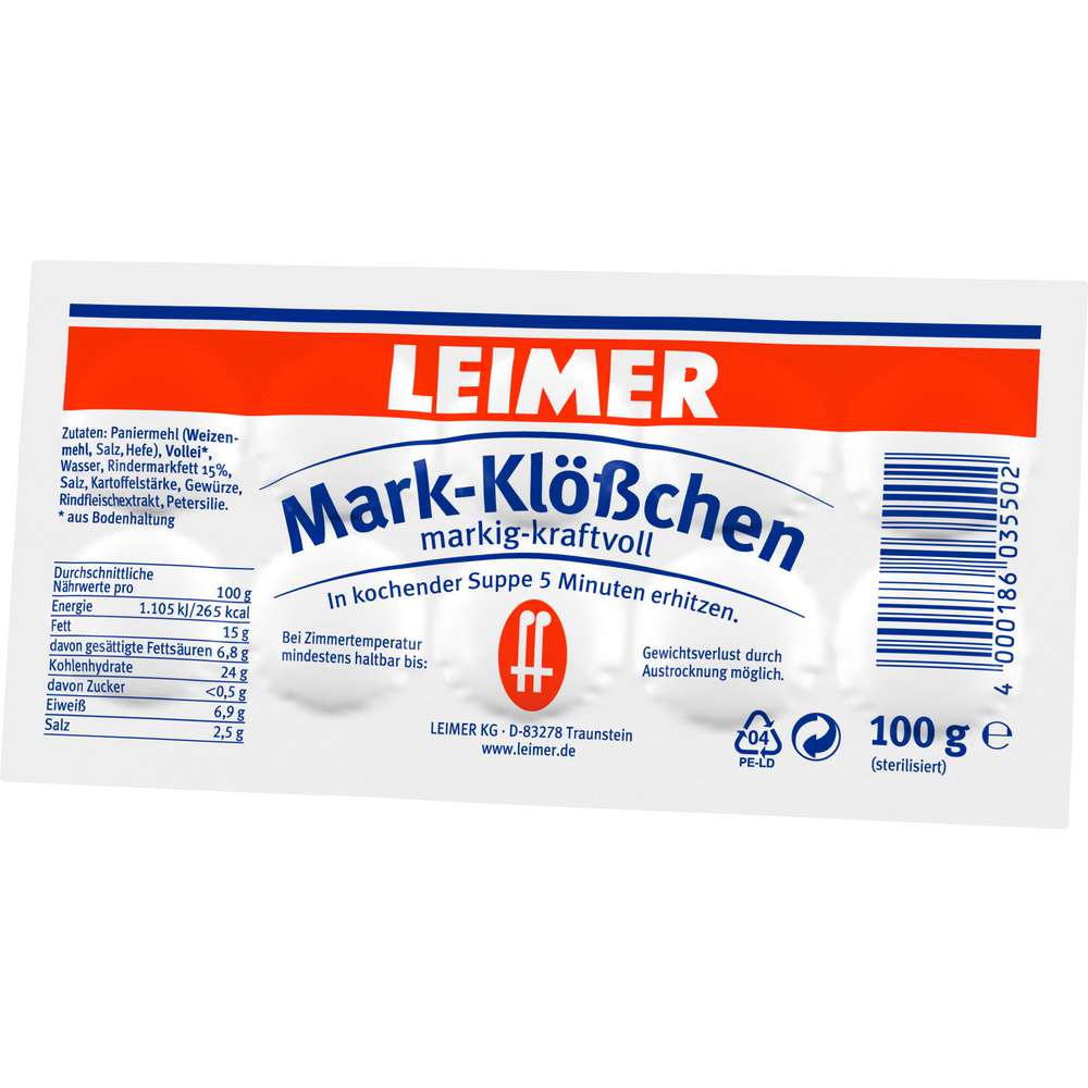 Produktabbildung Leimer Mark-Klößchen