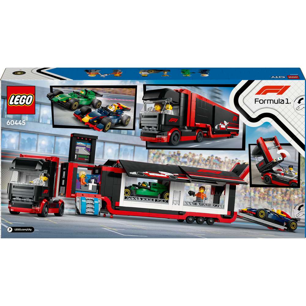 Produktabbildung Lego LEGO City F1 Transporter mit RB20 & AMR24 F1 Rennautos - Spielset 60445
