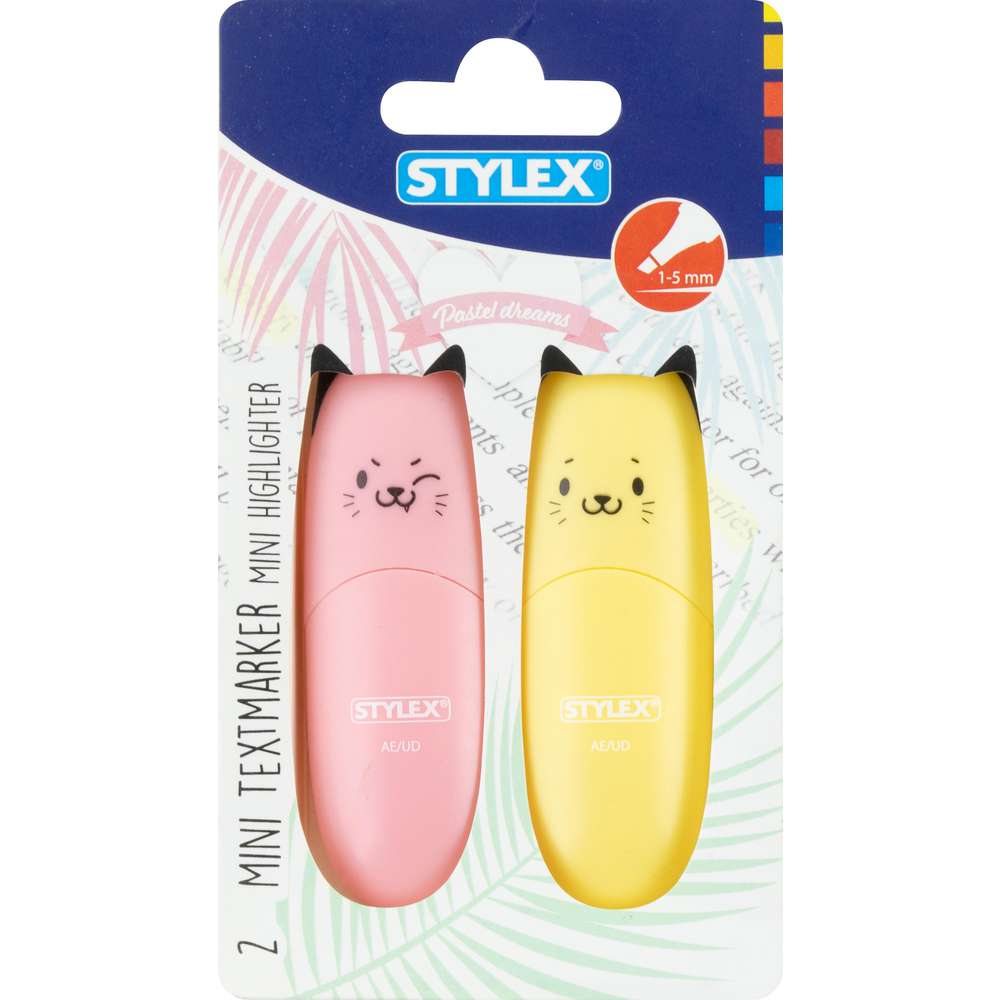 Produktabbildung Stylex Mini Textmarker, Katze
