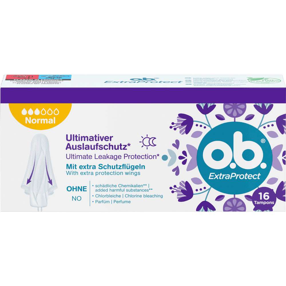 Produktabbildung o.b. Tampons ExtraProtect, Normal