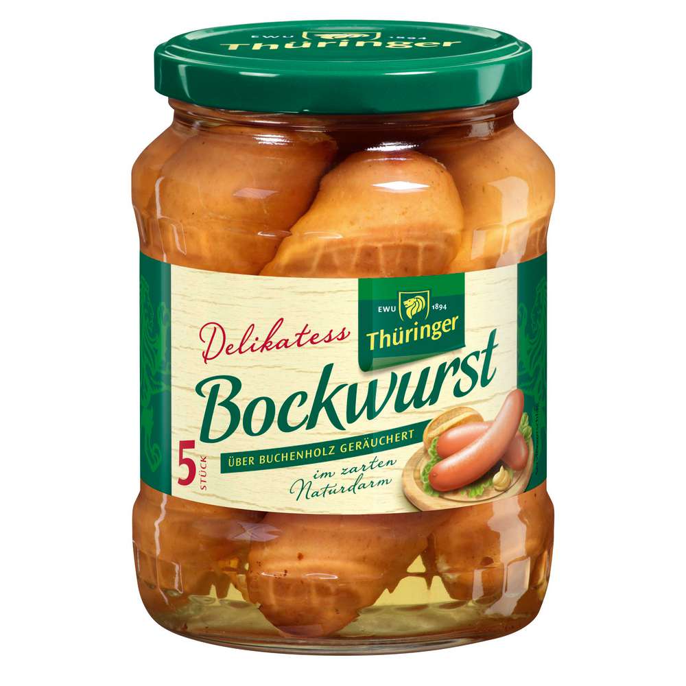 Produktabbildung EWU Thüringer Delikatess Bockwurst, Original