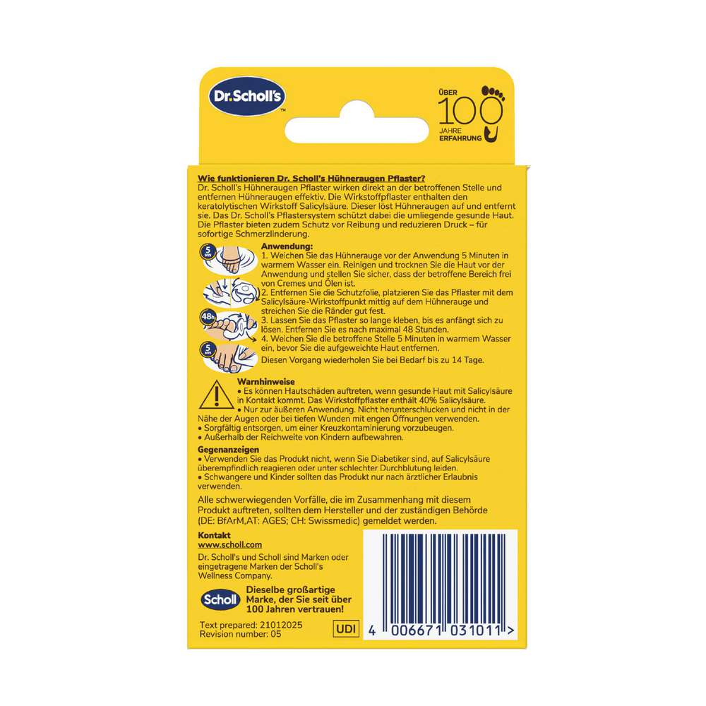 Produktabbildung Scholl Hühneraugenpflaster, 4 Stück
