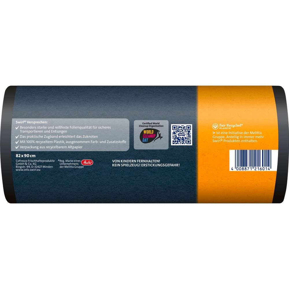 Produktabbildung Swirl Schwerlast-Säcke Pro, bis zu 30kg, 12 x 120l