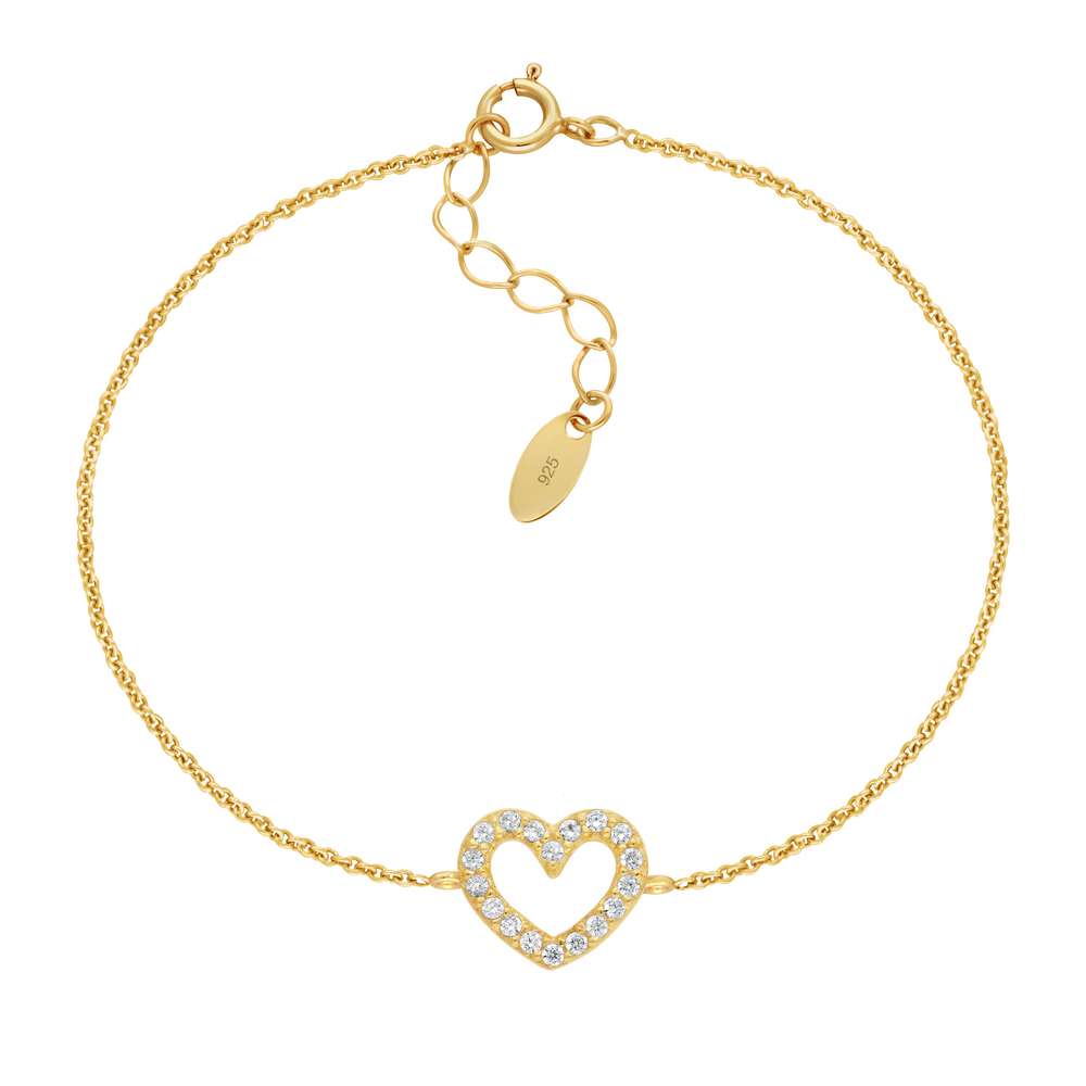 Produktabbildung Febus Armband Herz Gold