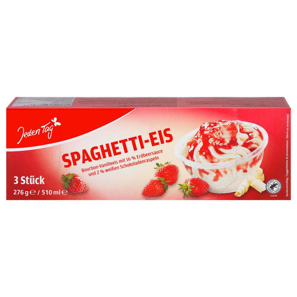 Produktabbildung Jeden Tag Eis, Spaghetti