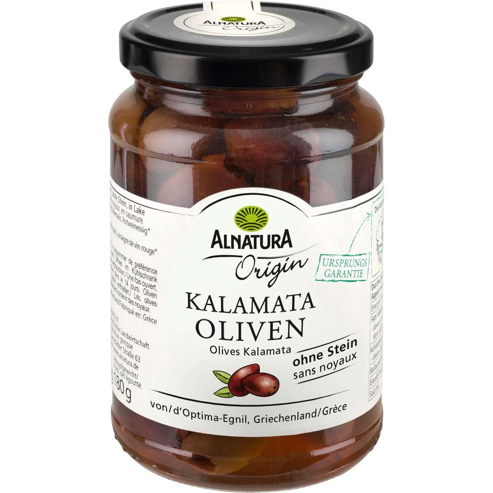 Produktabbildung Alnatura Bio Kalamon Oliven, ohne Stein