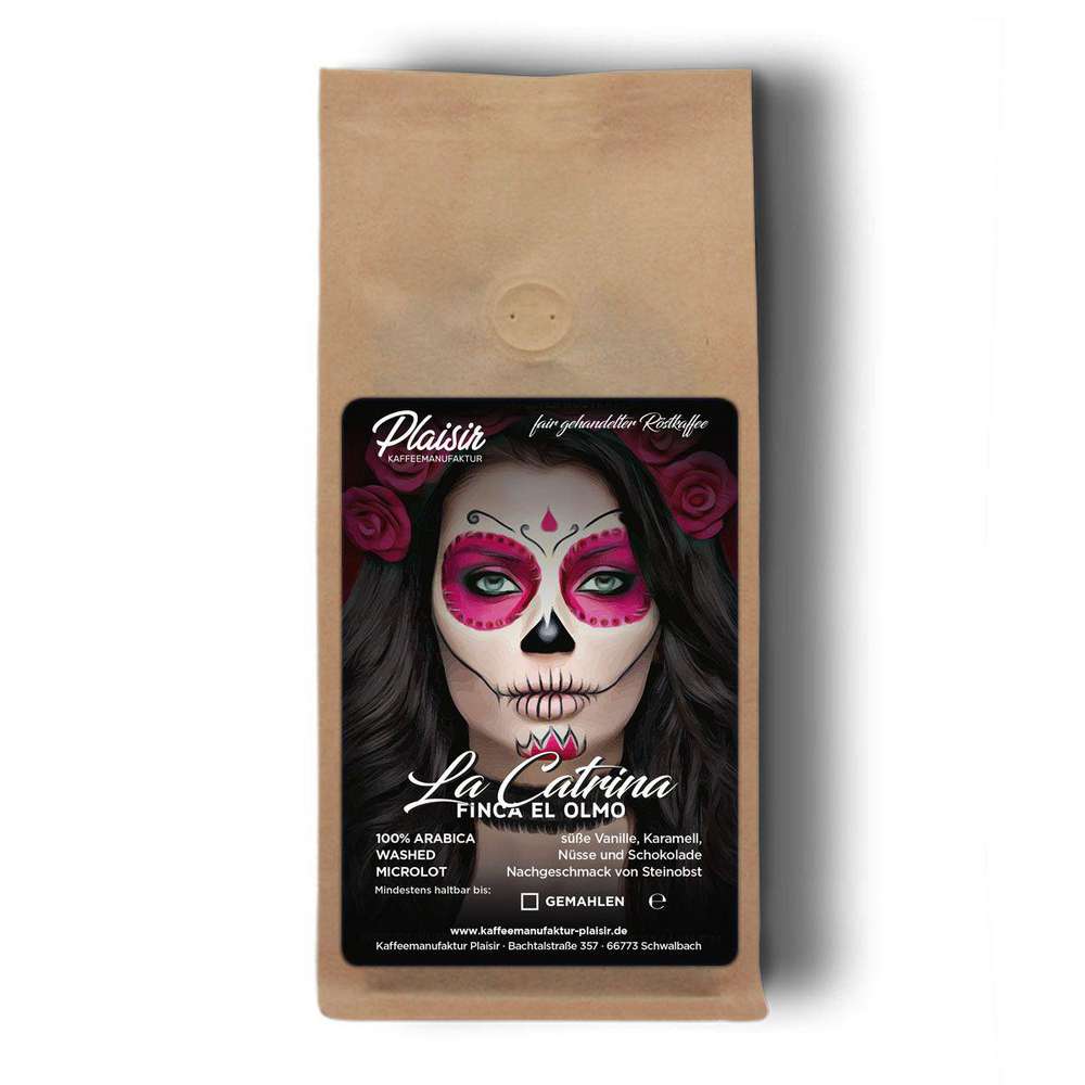 Produktabbildung Kaffeemanufaktur Plaisir Kaffee La Catrina washed, gemahlen