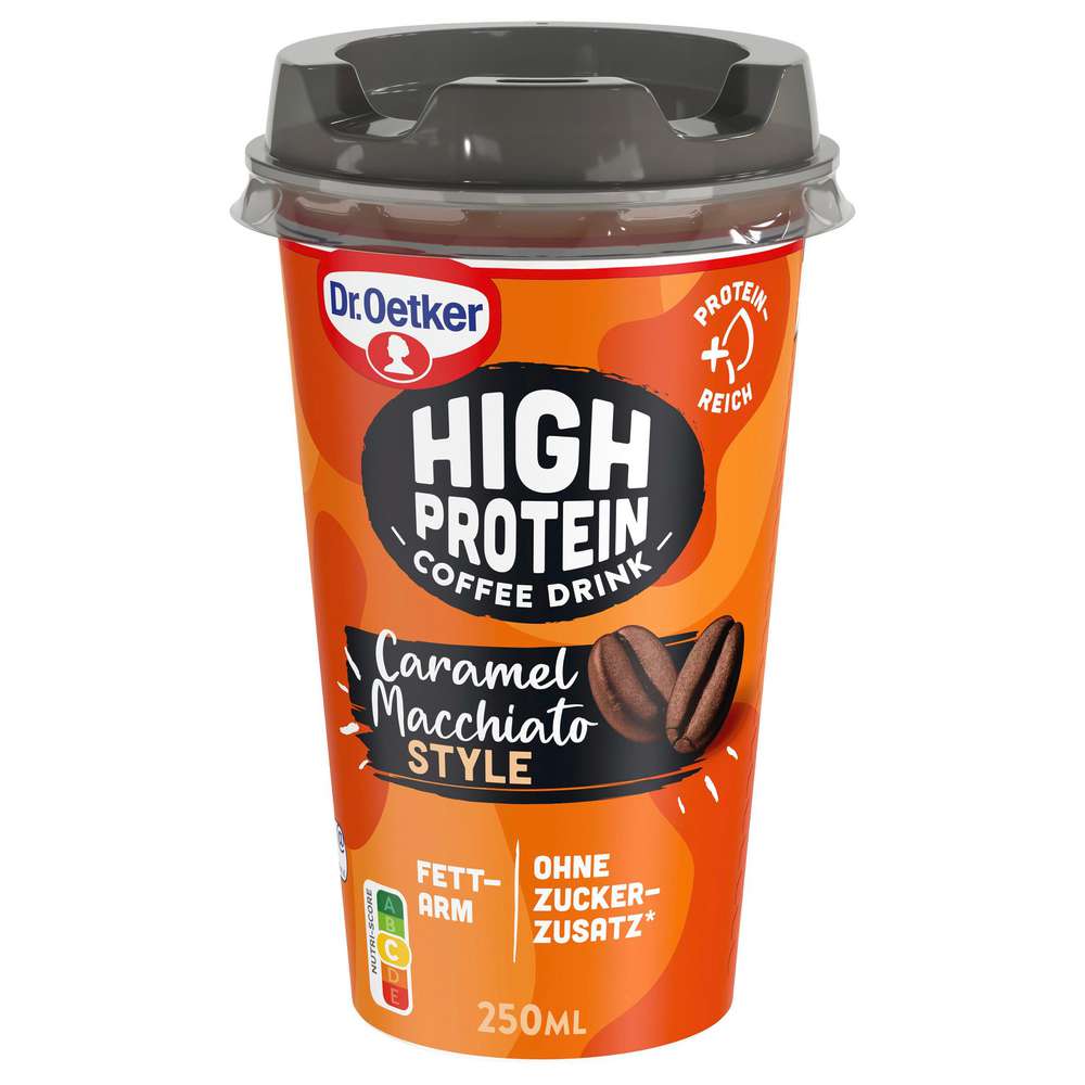 Produktabbildung Dr. Oetker Coffee High Protein, Caramel Macchiato