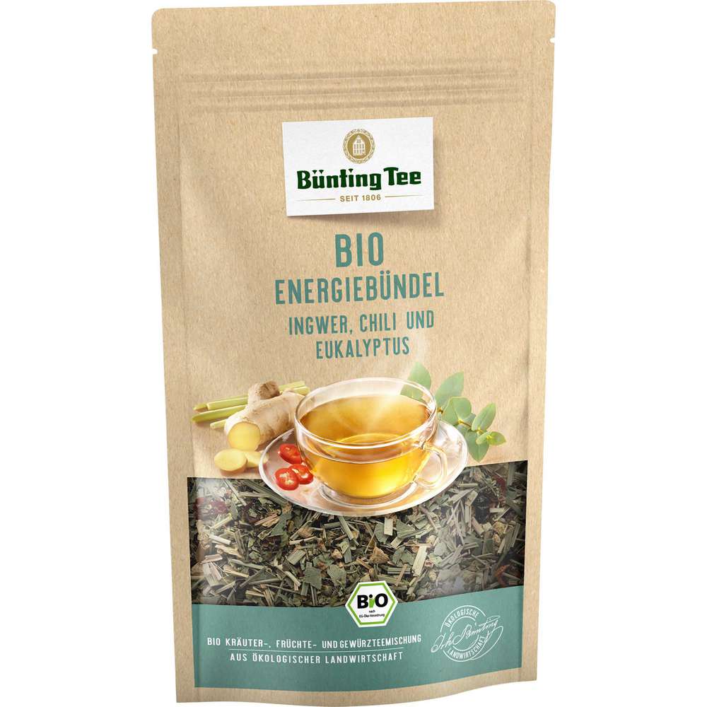 Produktabbildung Bünting Tee Bio Tee Energiebündel, Ingwer, Chili & Eukalyptus 