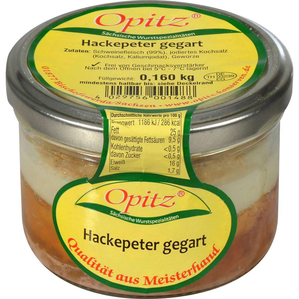 Produktabbildung Opitz Hackepeter gegart