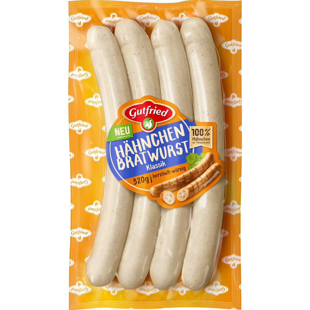 Produktabbildung Gutfried Hähnchen-Bratwurst, Klassik