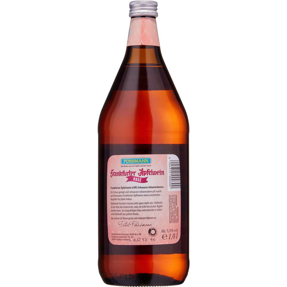Produktabbildung Possmann Apfelwein Rosé 5%
