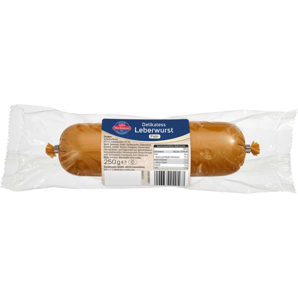 Produktabbildung Stockmeyer Delikatess Leberwurst, fein