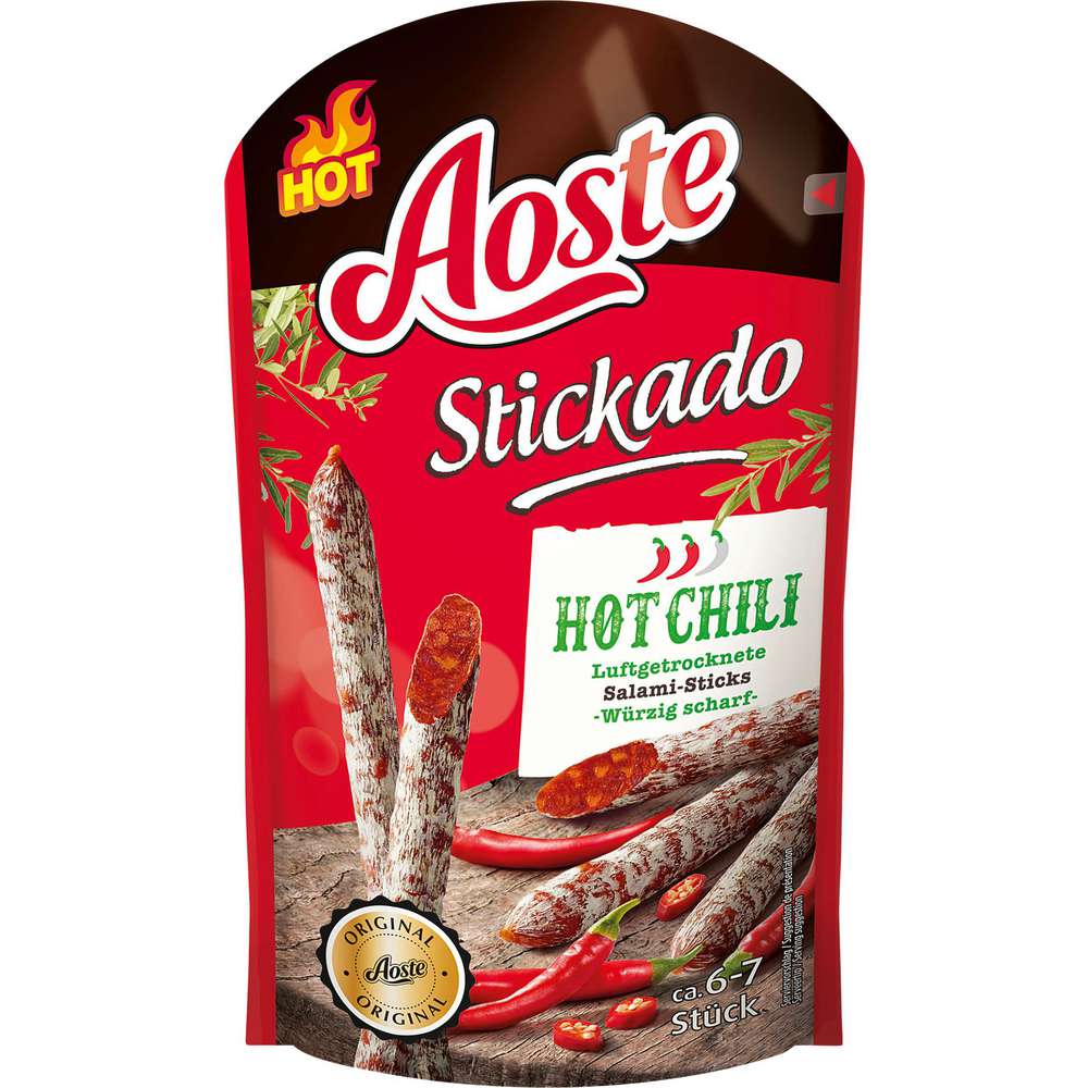 Produktabbildung Aoste Salami-Snack, Hot Chili