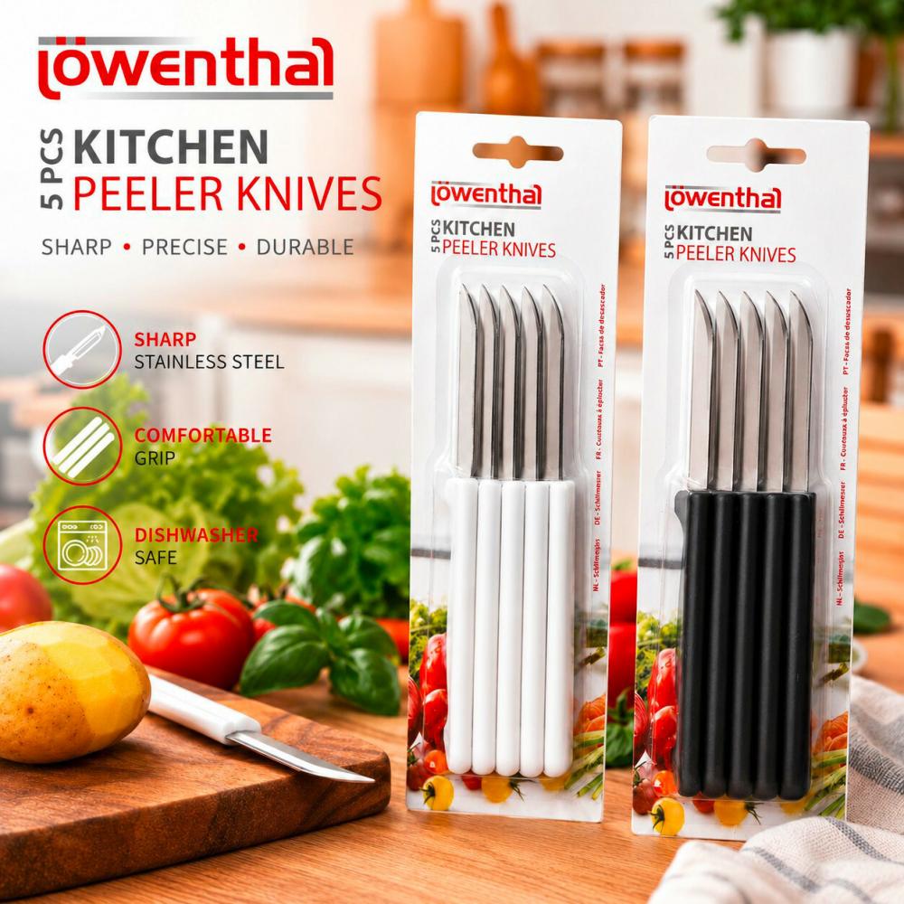 Produktabbildung keine Marke Schälmesser-Set, je 5-teiliges Set