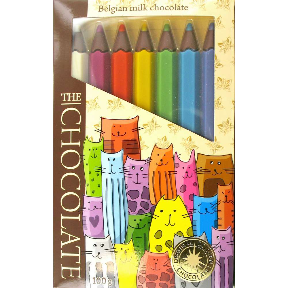 Produktabbildung Odenwälder Marzipan Schokoladen Stifte bunt 