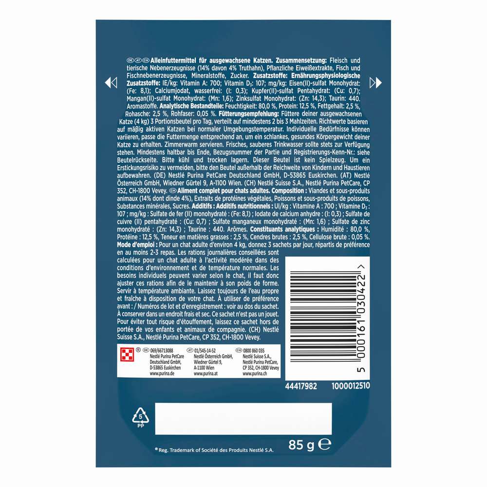 Produktabbildung Purina Katzen-Nassfutter Gourmet Perle, Truthahn