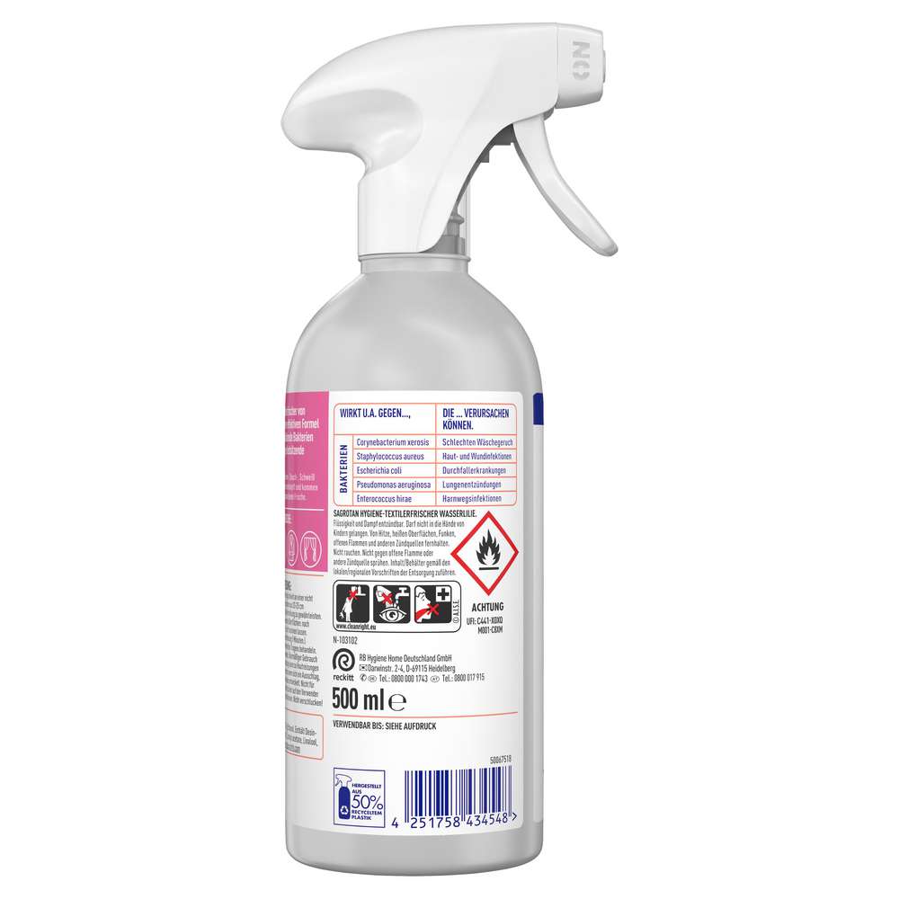 Produktabbildung Sagrotan Hygiene-Textilerfrischer, Wasserlilie