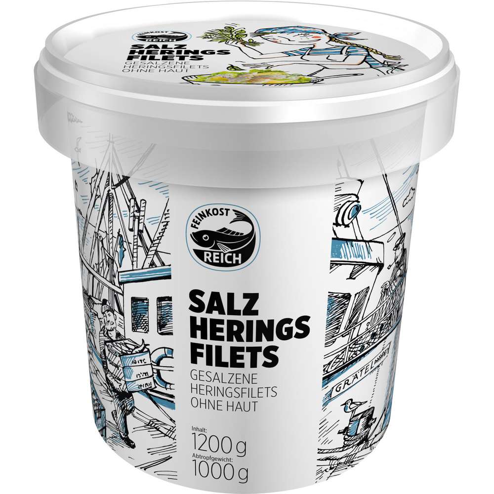 Produktabbildung Reich Feinkost Salzheringsfilet ohne Haut