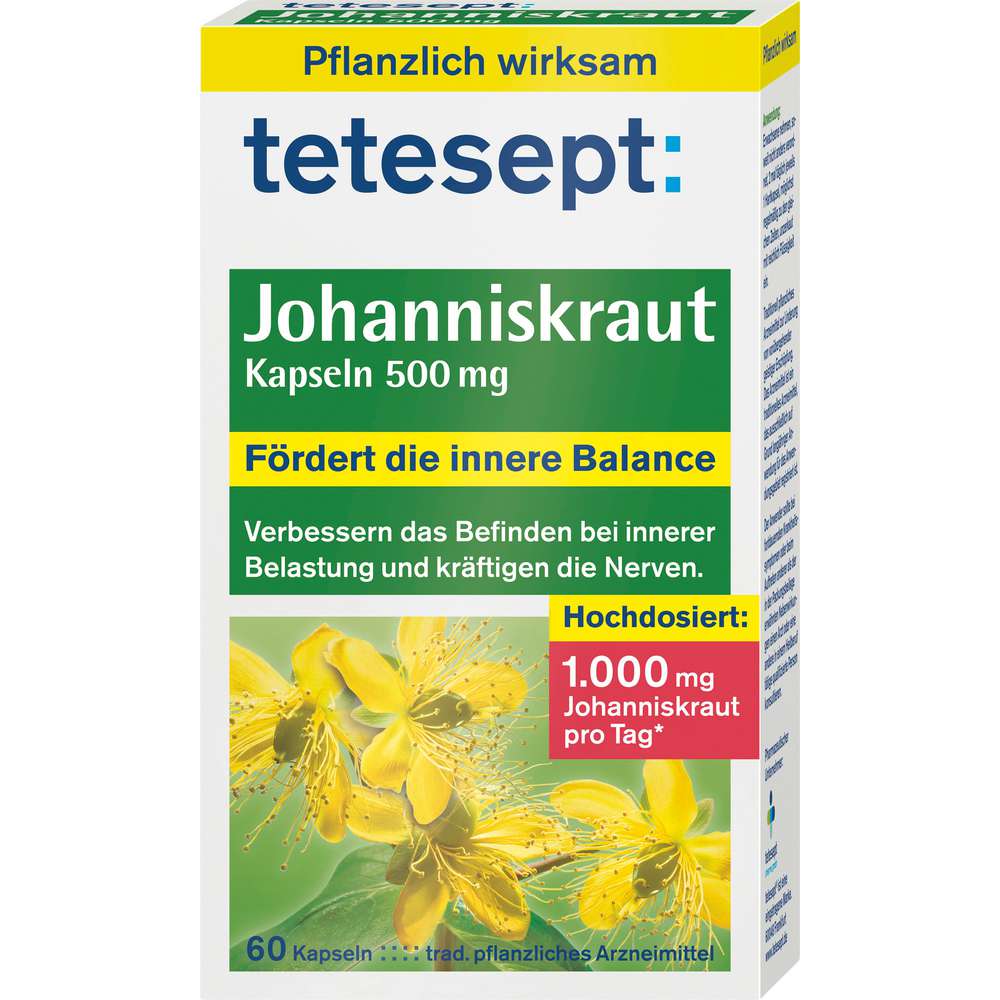 Produktabbildung tetesept Johanniskraut Kapseln