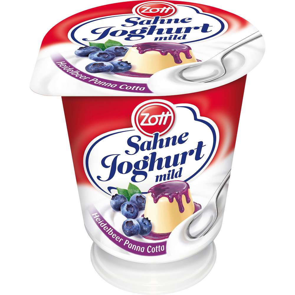 Produktabbildung Zott Sahnejoghurt, Heidelbeer Panna Cotta