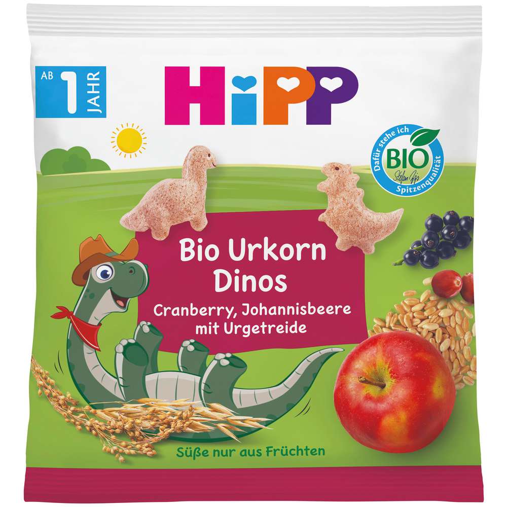 Produktabbildung Hipp Bio Kekse für Kinder, Urkorn Dinos