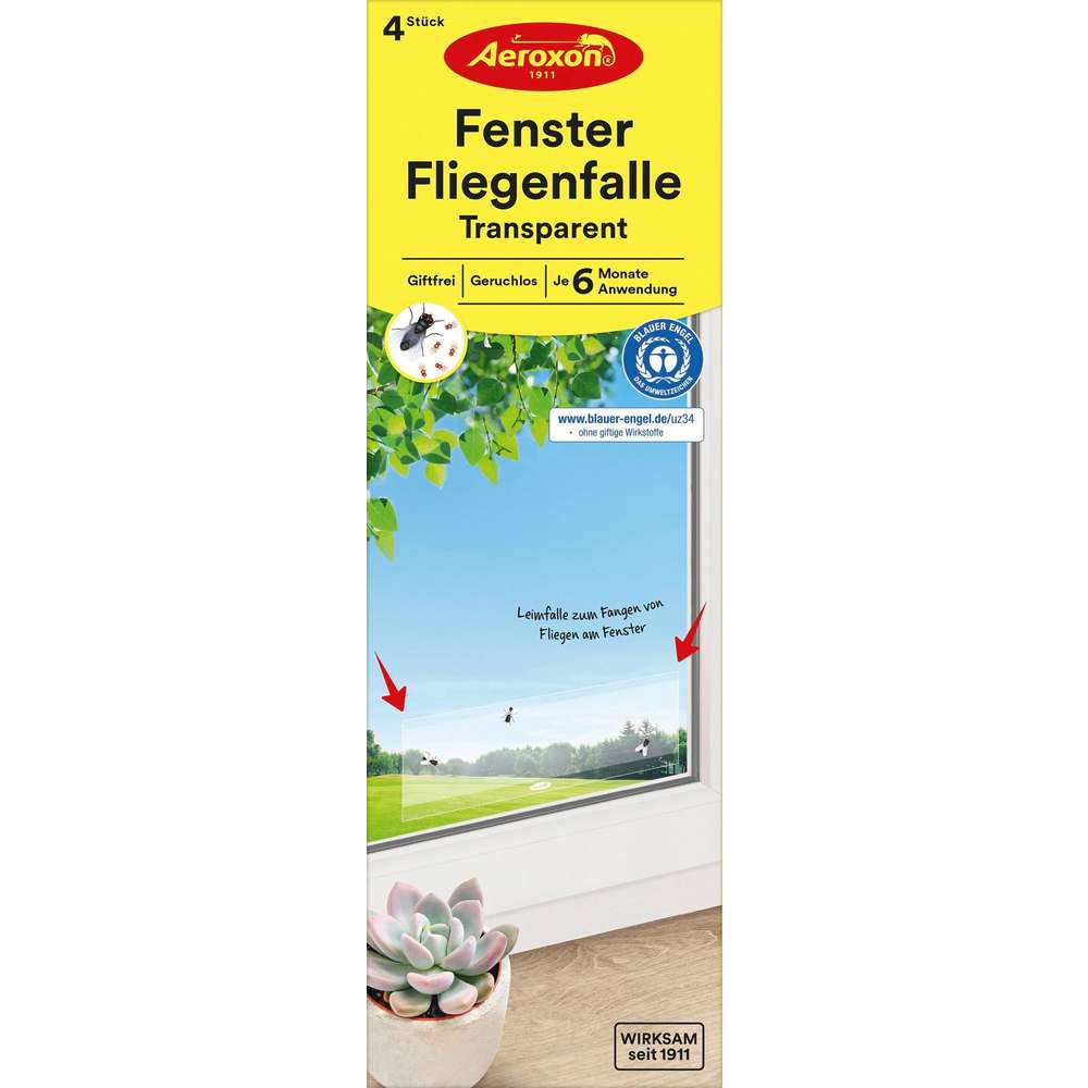 Produktabbildung Aeroxon Fenster-Fliegenfalle, transparent