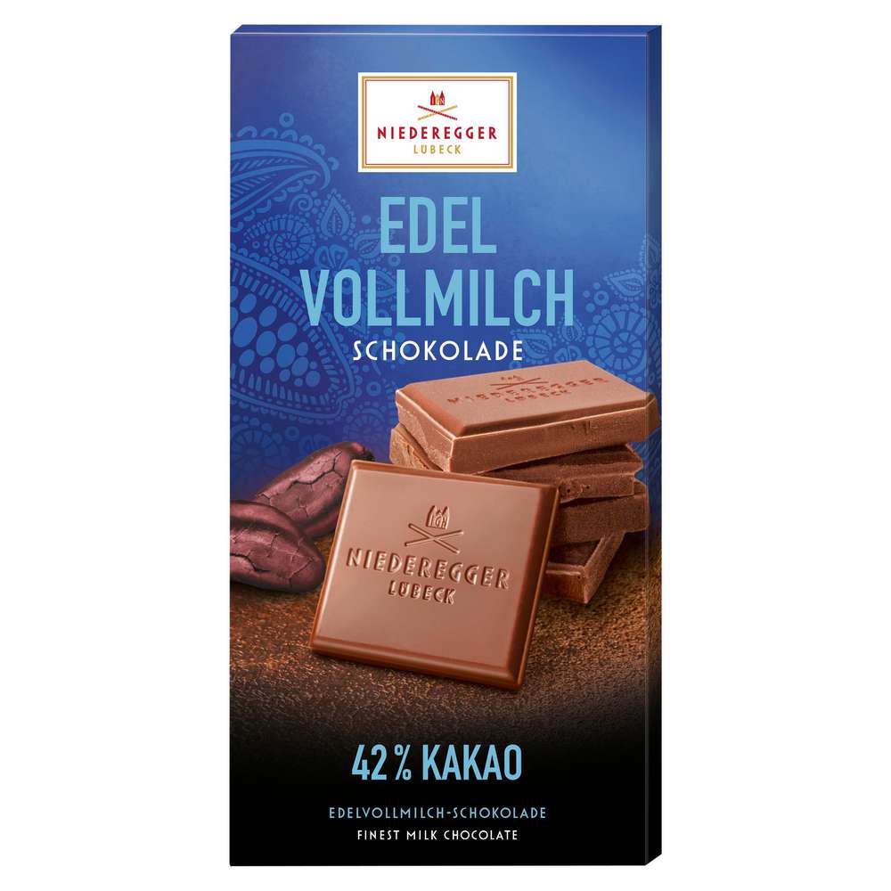 Produktabbildung Niederegger Tafelschokolade, Pure Chocolate, 42% Kakao