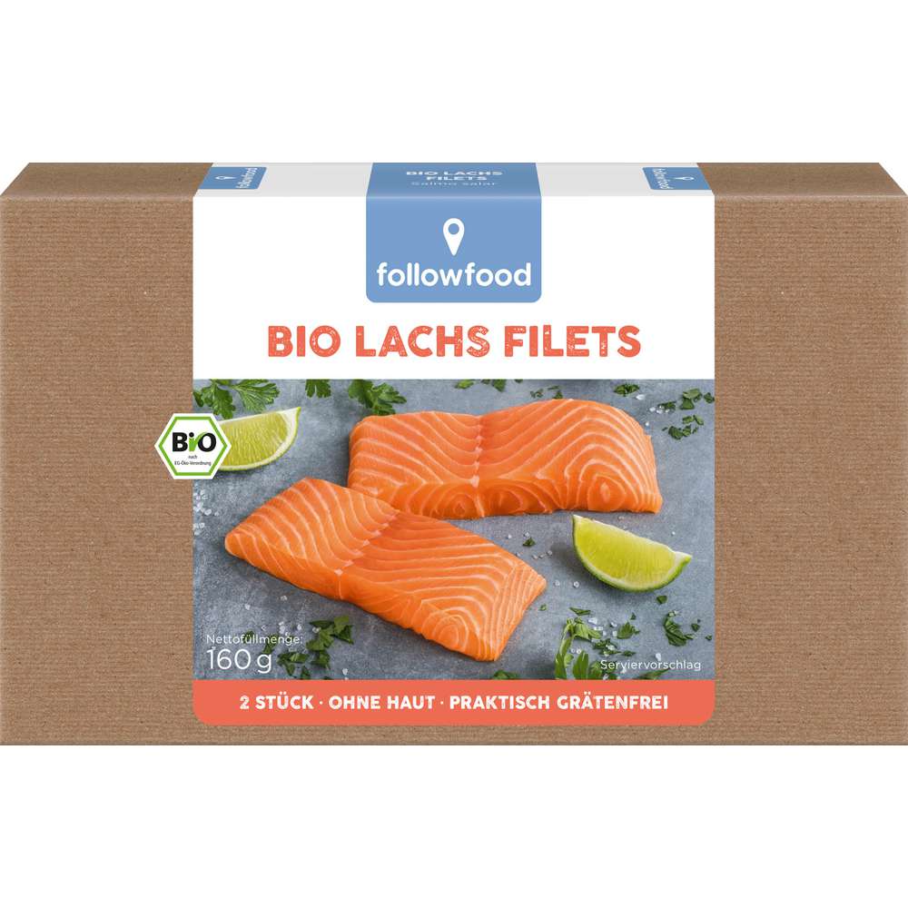 Produktabbildung followfood Bio Lachs Filet