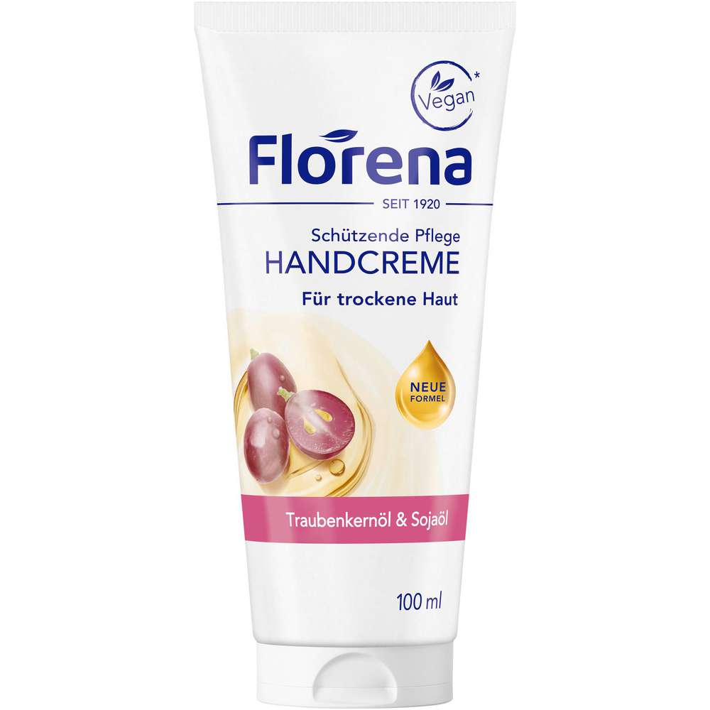 Produktabbildung Florena Handcreme, Traubenkernöl & Sojaöl