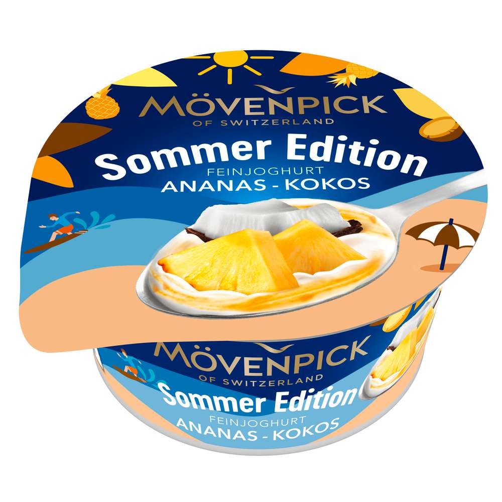 Produktabbildung Mövenpick Fruchtjoghurt, Ananas-Kokos