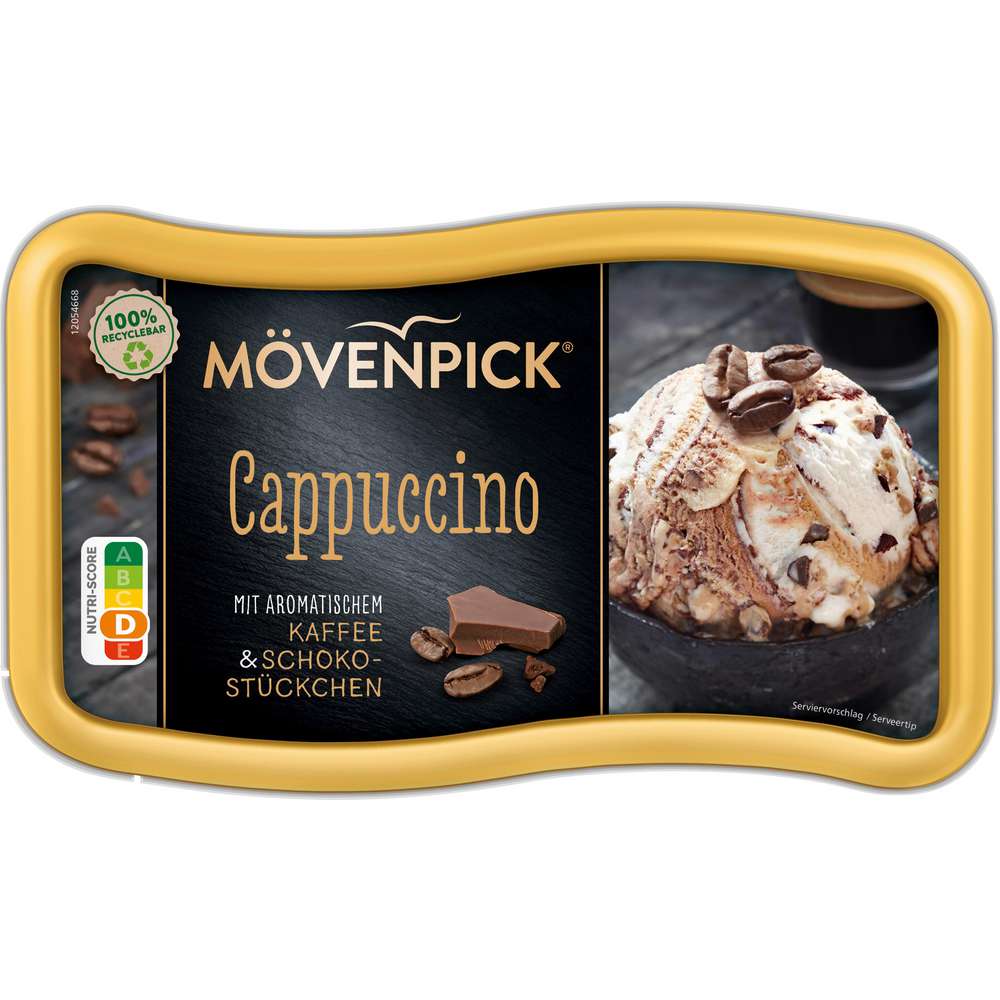Produktabbildung Mövenpick Eis, Cappuccino mit Kaffee- und Schokostückchen