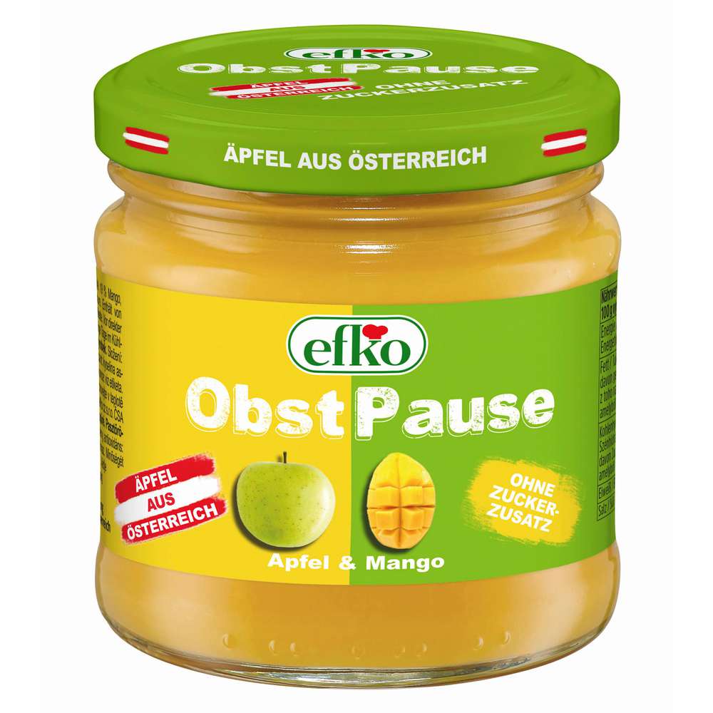 Produktabbildung efko Obstpause, Apfel/Mango