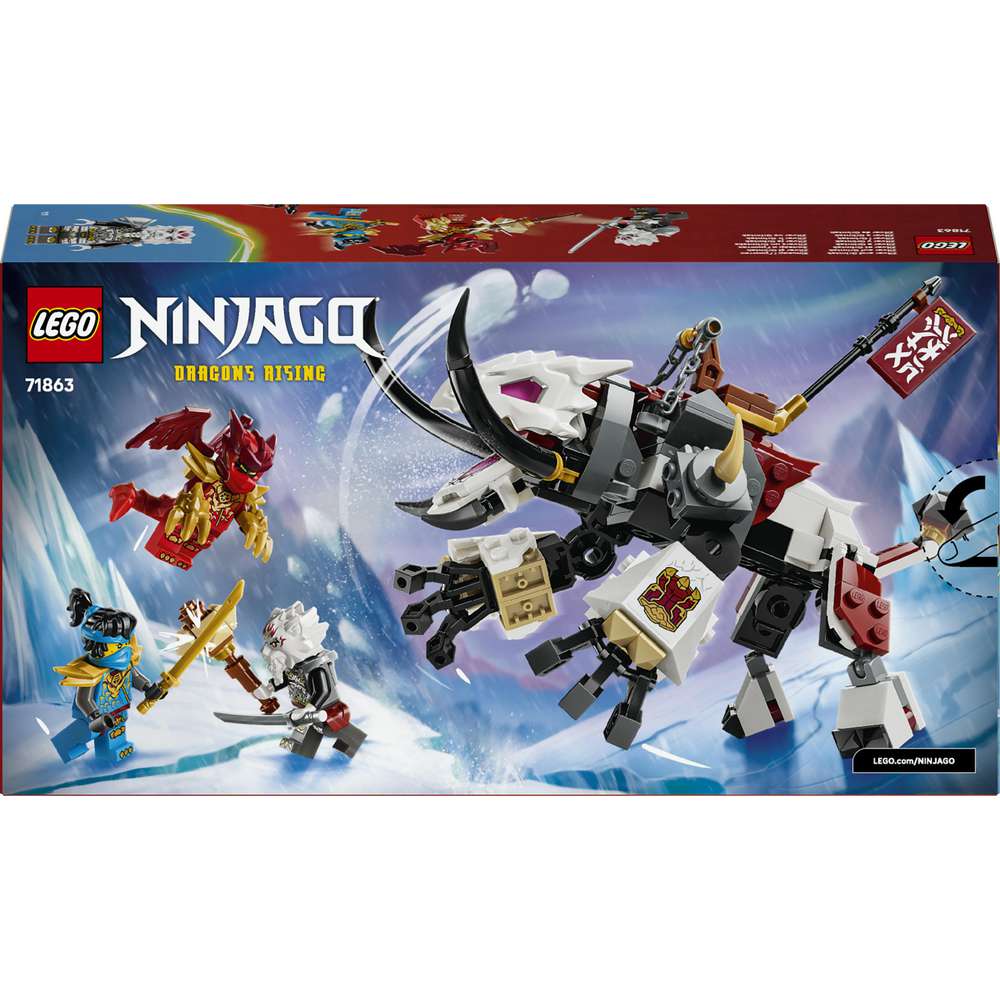 Produktabbildung Lego LEGO NINJAGO Zilvar auf seinem Drachentier Grimtak 71863
