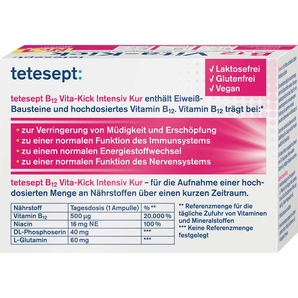 Produktabbildung tetesept B12 Vita-Kick 500µg