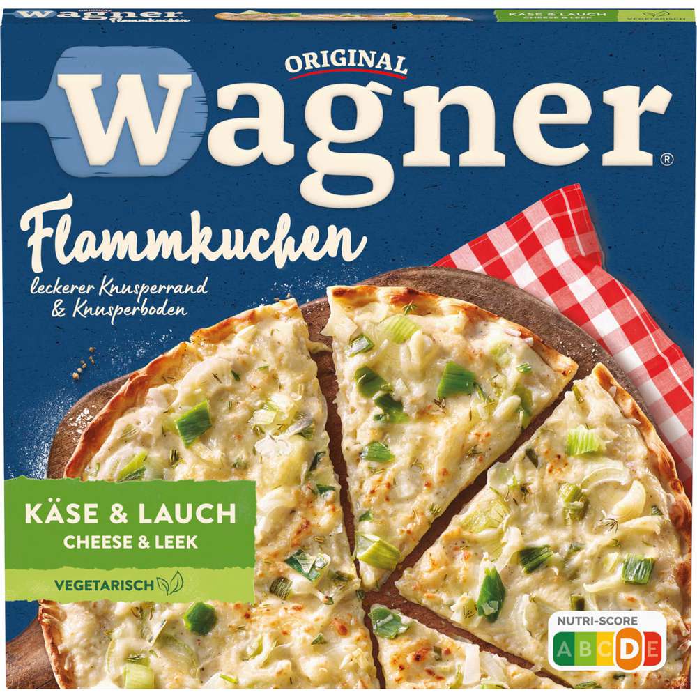 Produktabbildung Wagner Flammkuchen, Käse & Lauch, tiefgekühlt