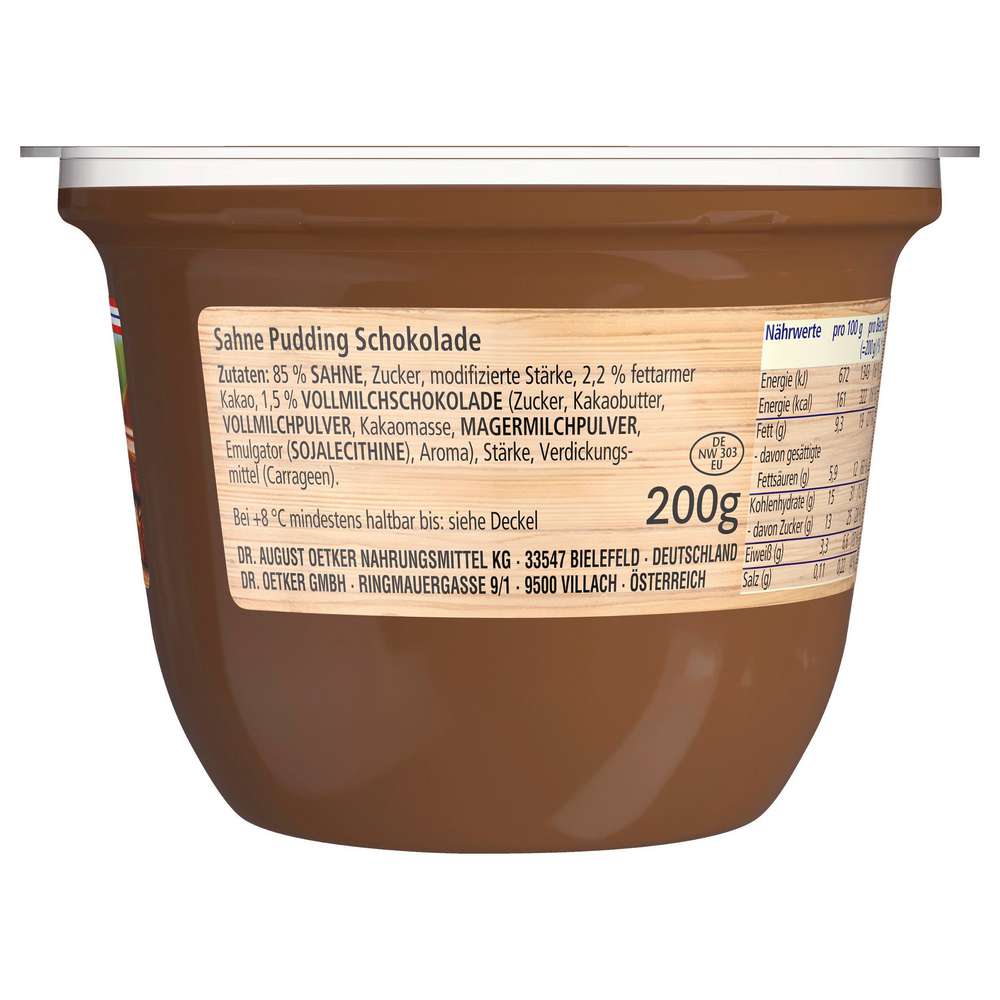 Produktabbildung Dr. Oetker Sahne Pudding, Vollmilch-Schokolade