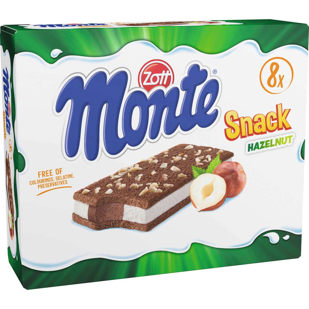 Produktabbildung Zott Monte Snack, Haselnuss