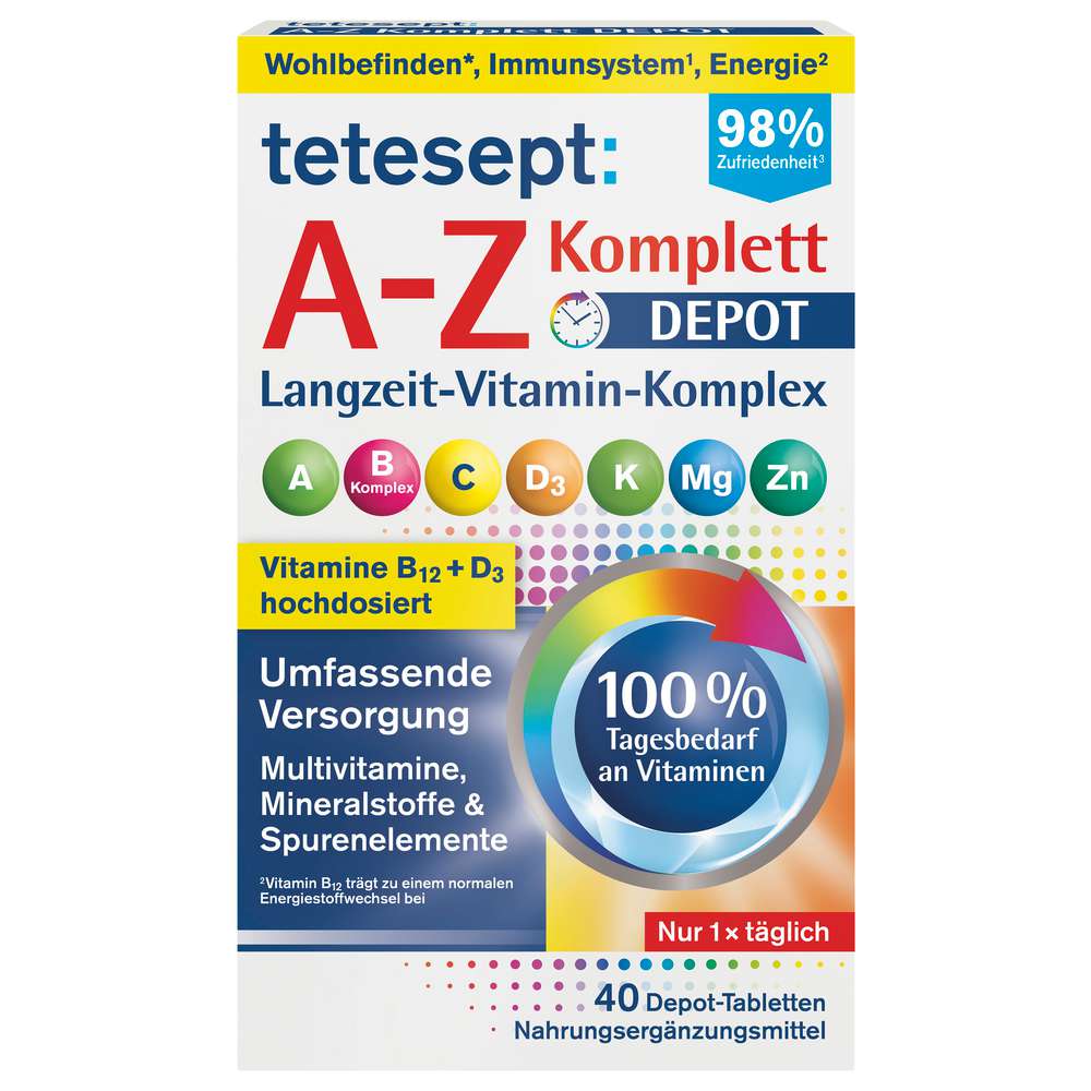 Produktabbildung tetesept Langzeit-Vitamin-Komplex, A-Z Depot