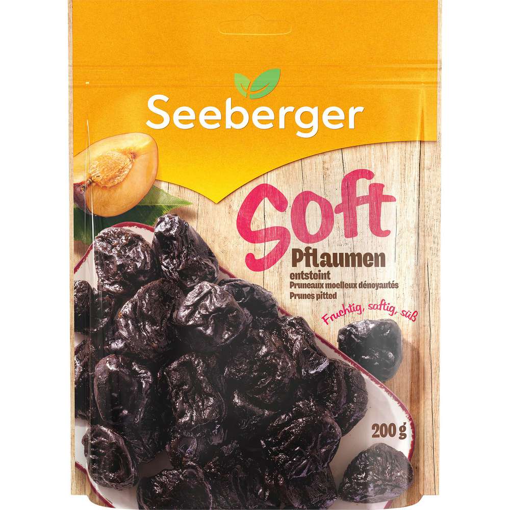 Produktabbildung Seeberger Soft-Pflaumen, entsteint & getrocknet