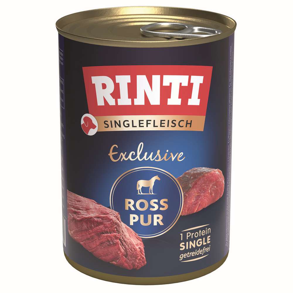 Produktabbildung Rinti Hunde-Nassfutter Singlefleisch, Ross pur