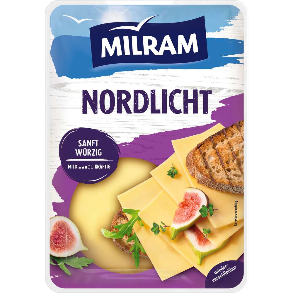 Produktabbildung Milram Käsescheiben Nordlicht, sanft-würzig