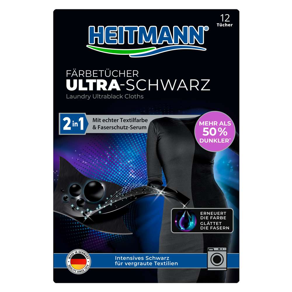 Produktabbildung Heitmann Färbetücher, Ultra-Schwarz