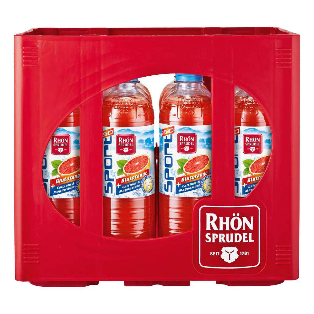 Produktabbildung Rhön Sprudel Iso Sport, Blutorange (12x 0,500 Liter)