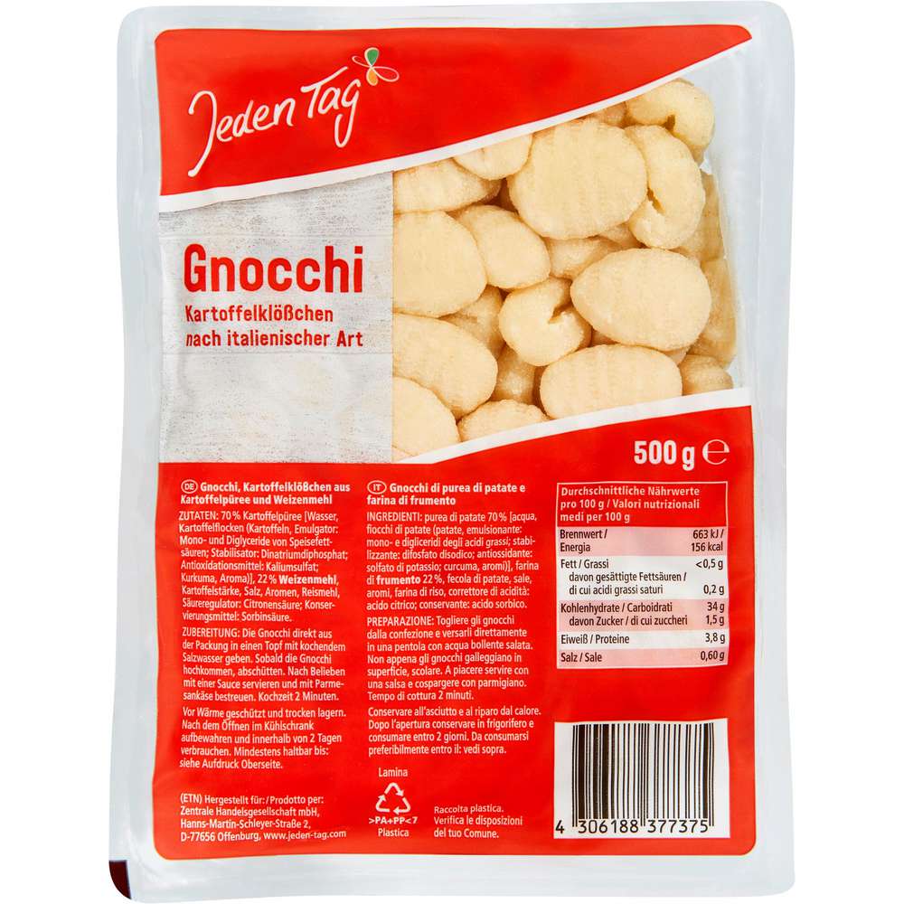 Produktabbildung Jeden Tag Gnocchi