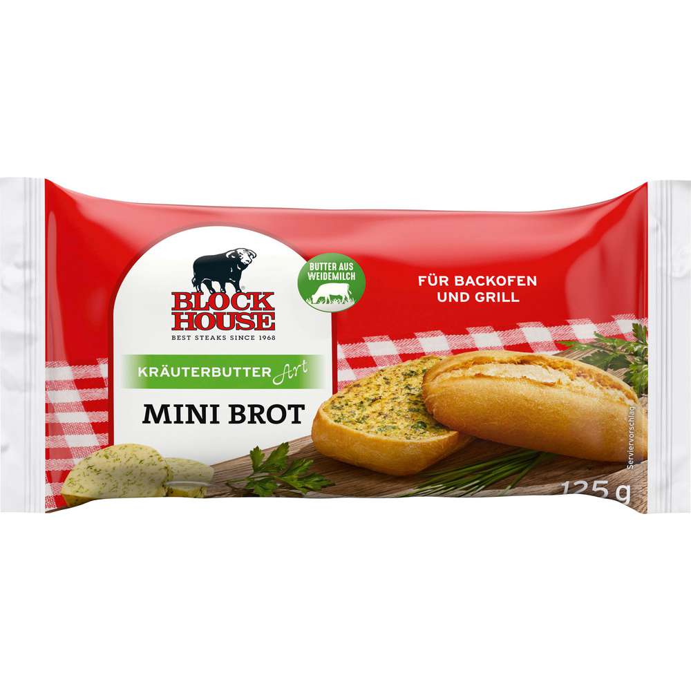 Produktabbildung Block House Mini Brot Kräuterbutter