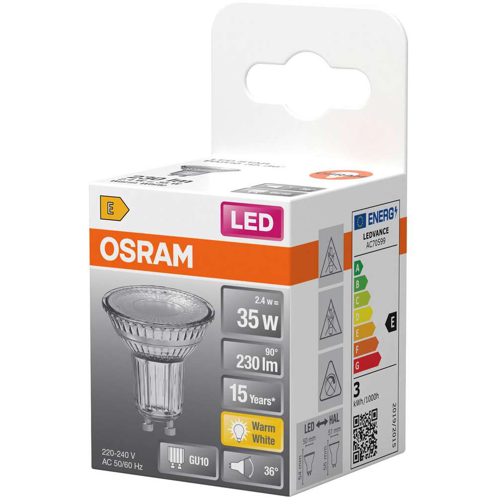 Produktabbildung Osram LED-Birne GU10 Warm White