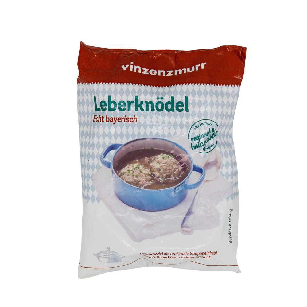 Produktabbildung Vinczenz Murr Bayrische Leberknödel, tiefgekühlt
