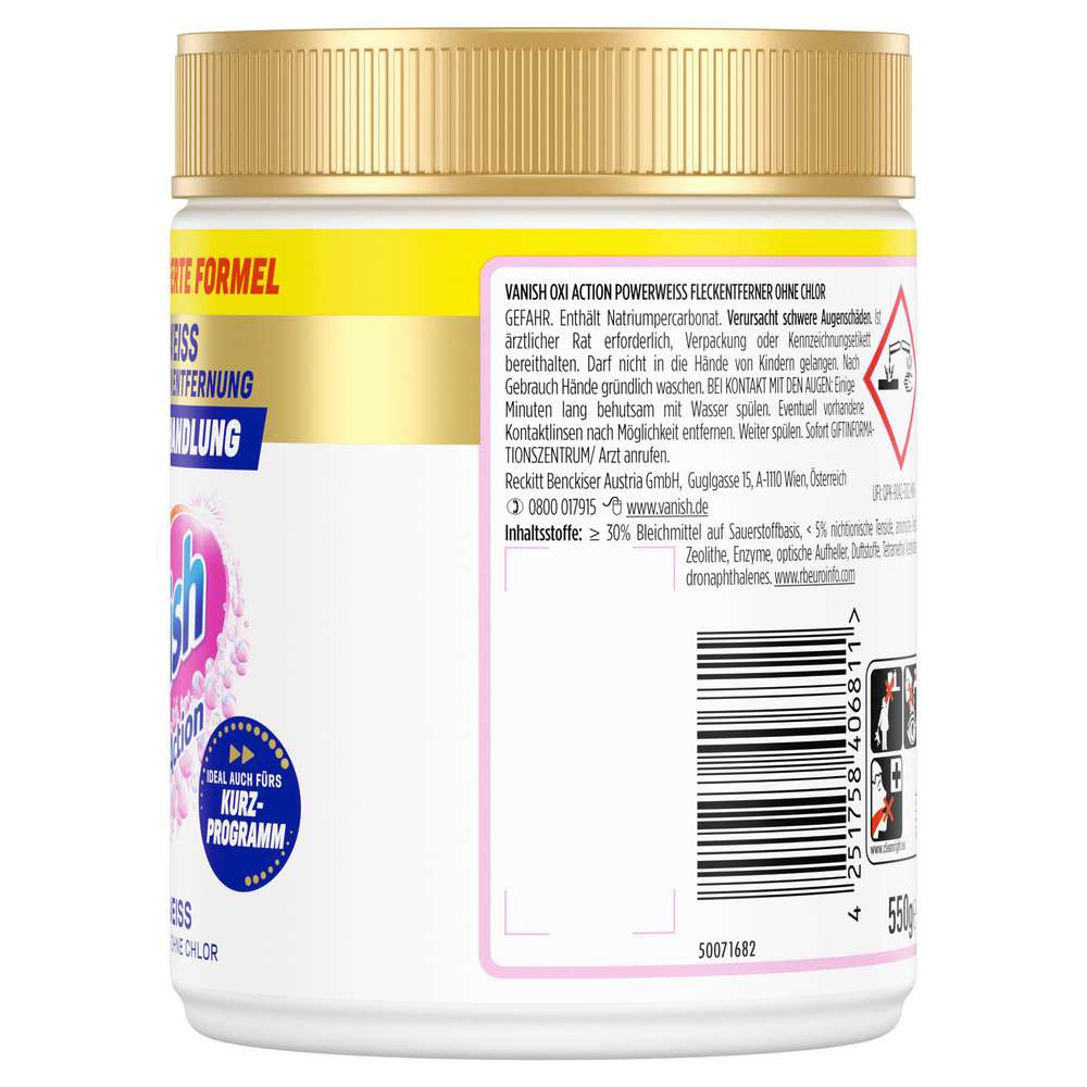Produktabbildung Vanish Fleckenentferner, Powerweiss