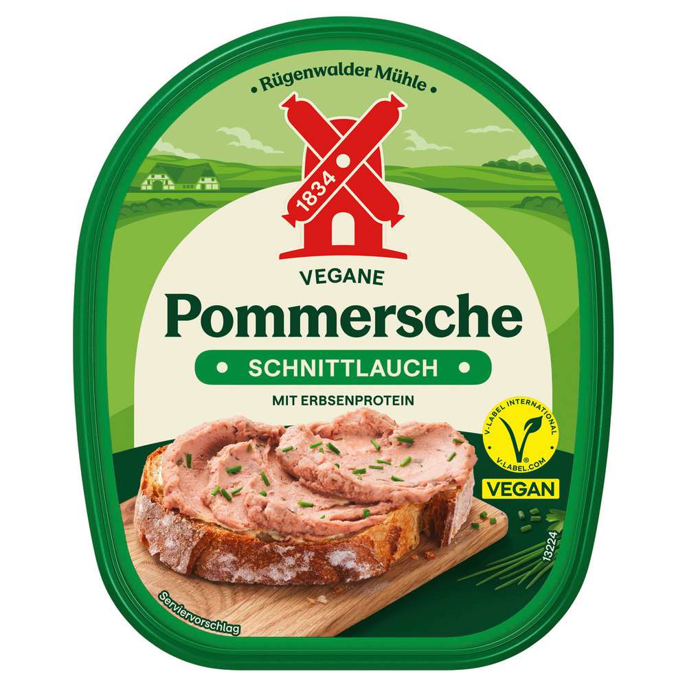 Produktabbildung Rügenwalder Mühle Vegane Pommersche, Schnittlauch